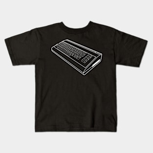 commodore 3d wireframe Kids T-Shirt